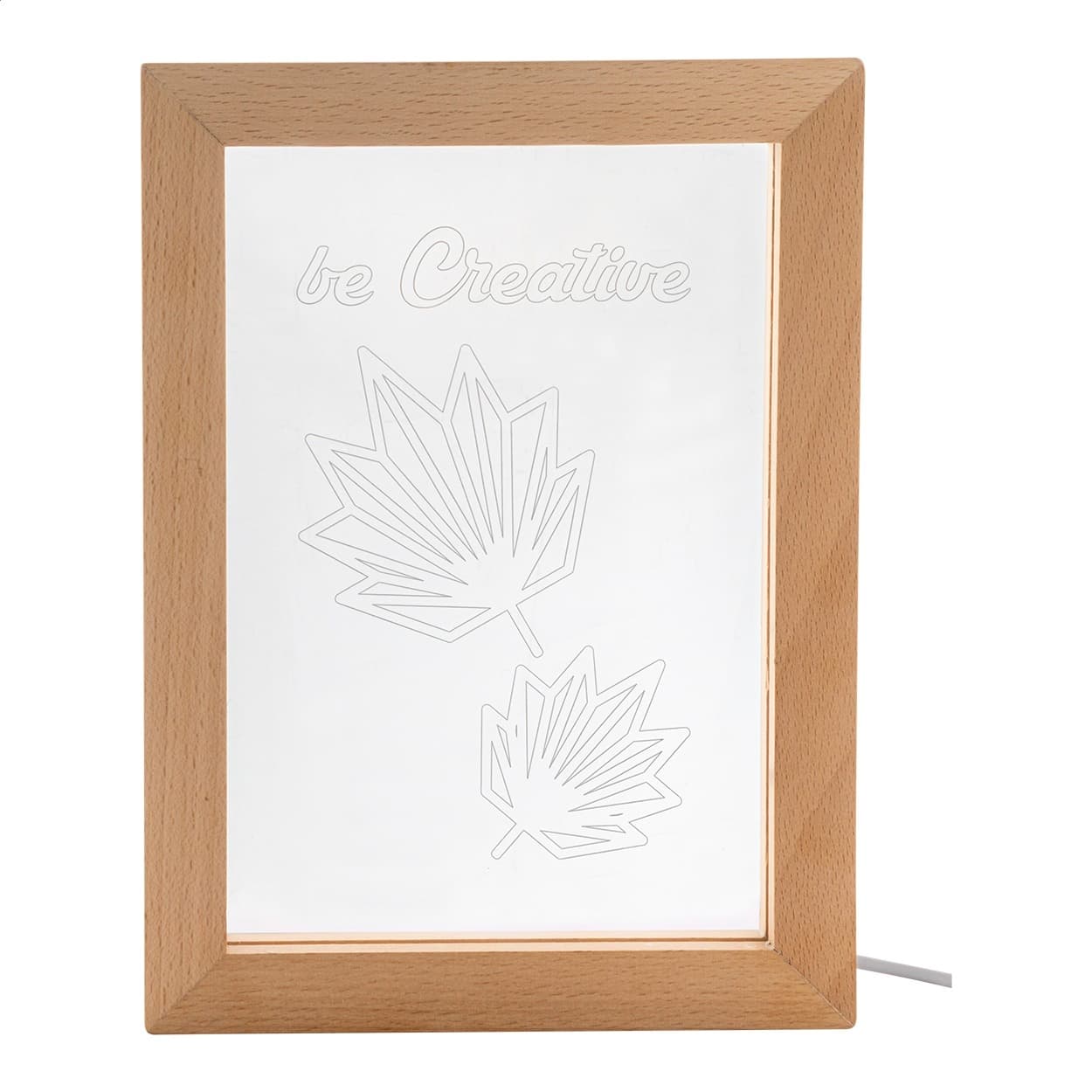 Woodiframe - trofeu cu lumină LED