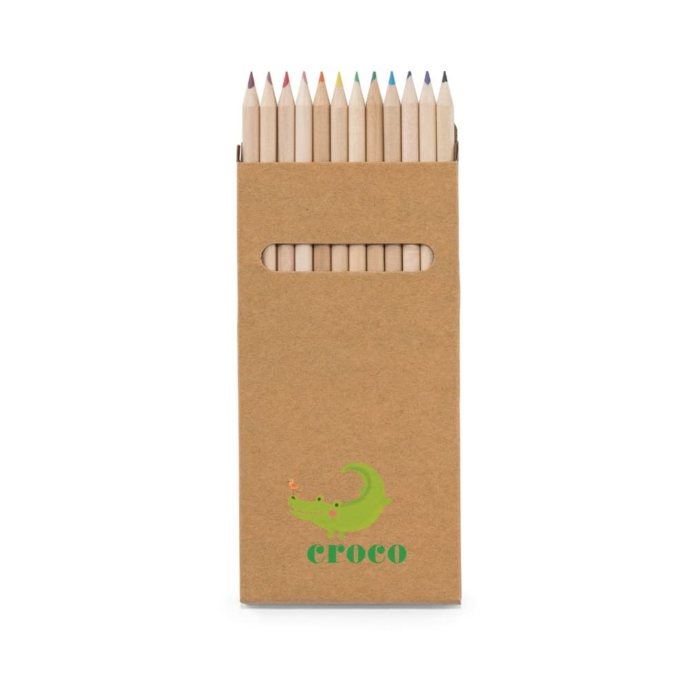 CROCO. Cutie 12 creioane colorate