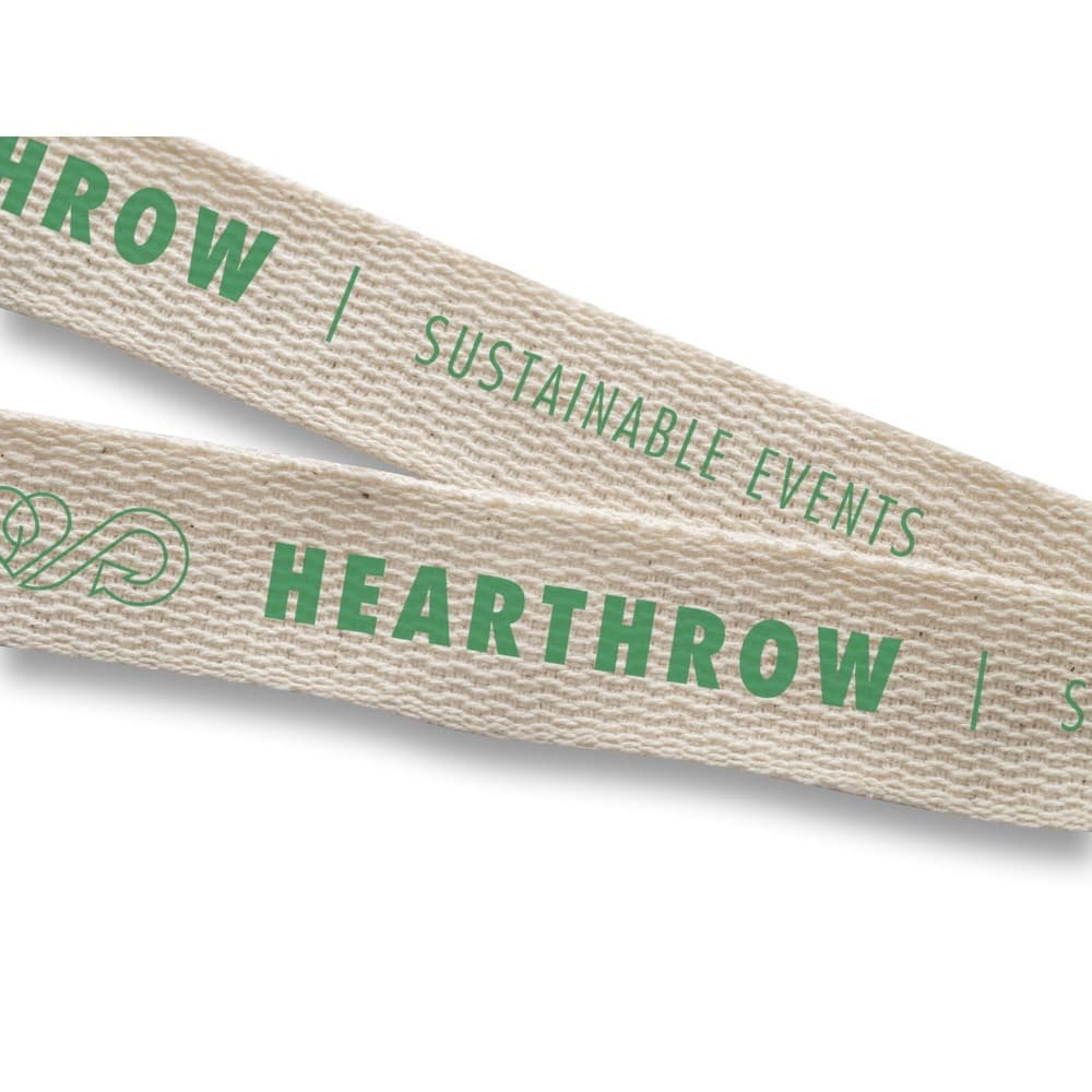 HEATHROW. 100% cotton lanyard