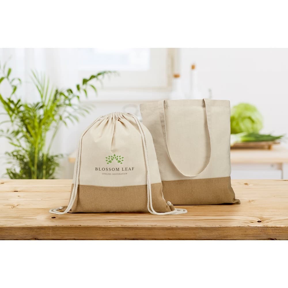 SABLON. Rucsac cu snur 100% bumbac (160 g/m²)