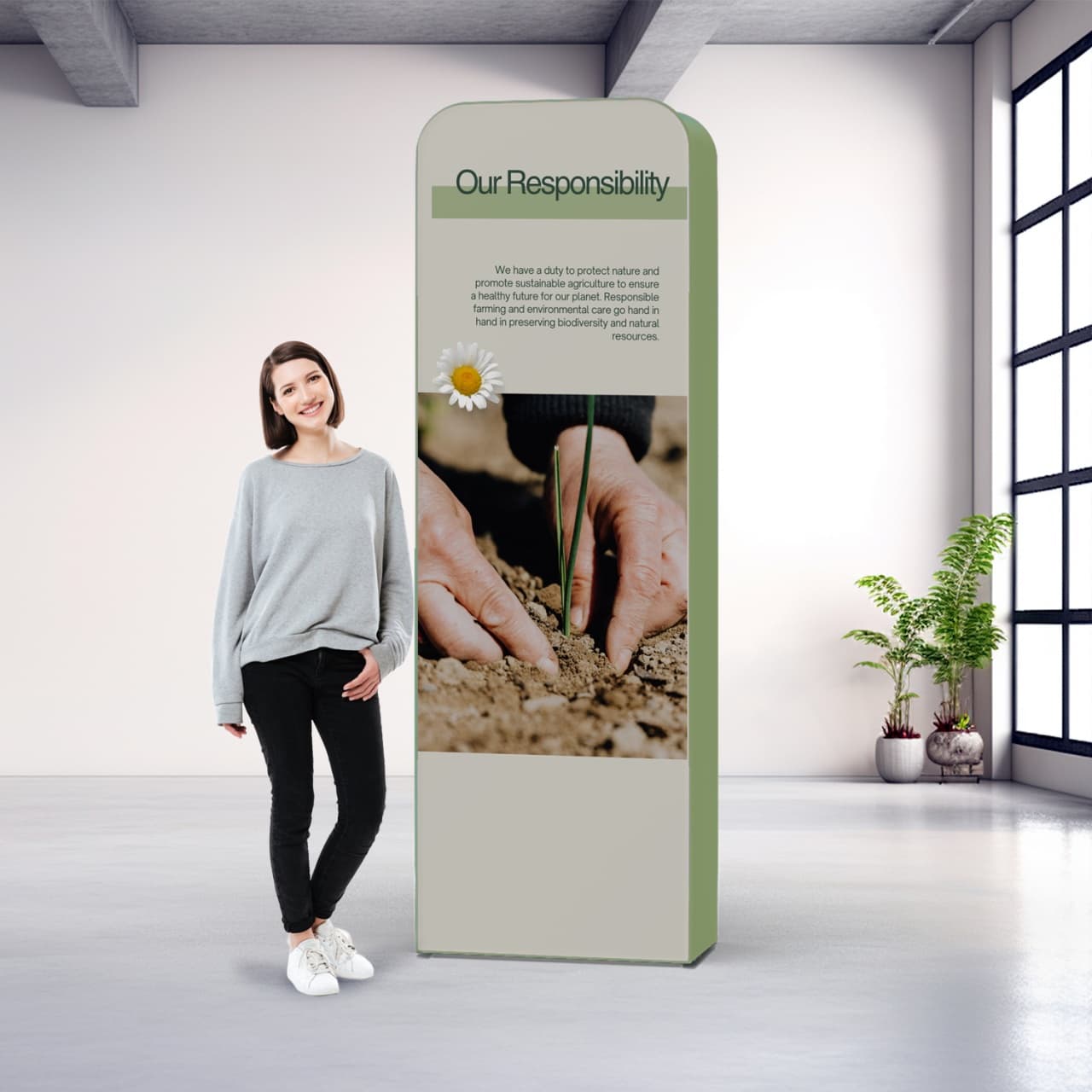 Display Drept 3D 1x3 m