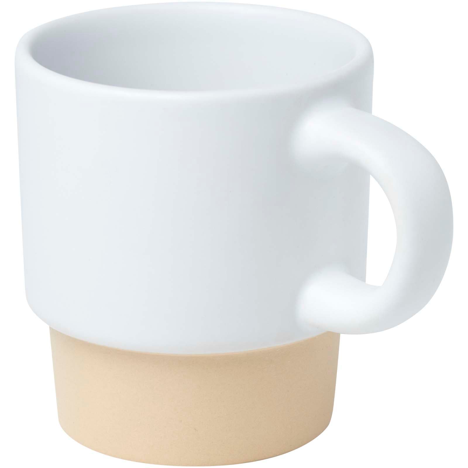 Ceașcă de espresso stivuibilă Olympia 130 ml cu bază din lut