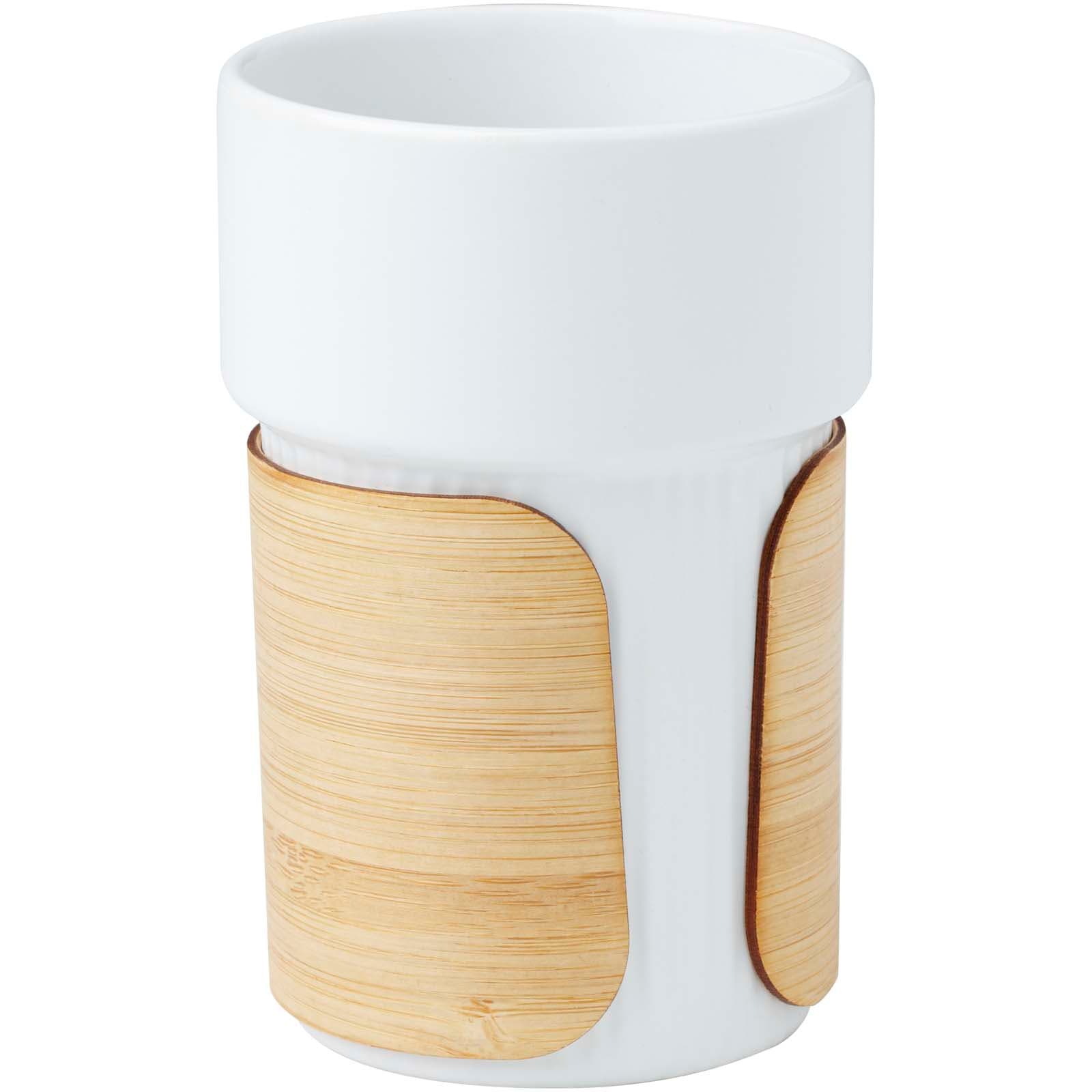 Pahar Fika cu husă din bambus, 340 ml