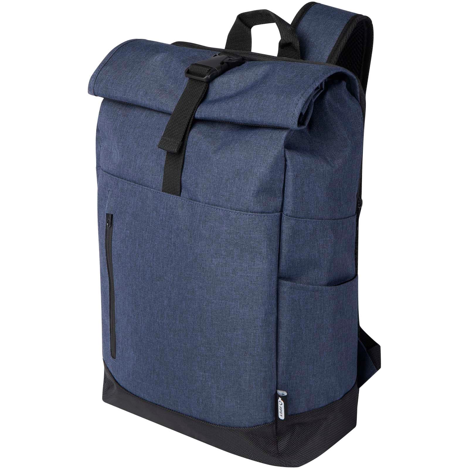 Rucsac rabatabil pentru laptop Libra de 15,6" din RPET reciclat GRS 12 l