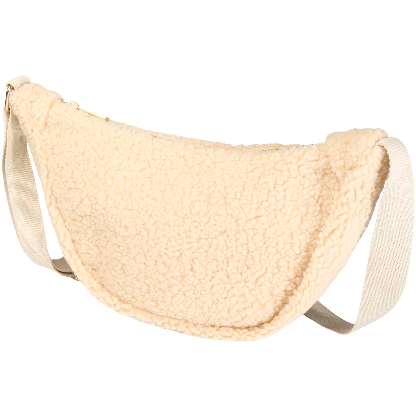 Geantă crossbody din material sherpa reciclat GRS Bear 3L