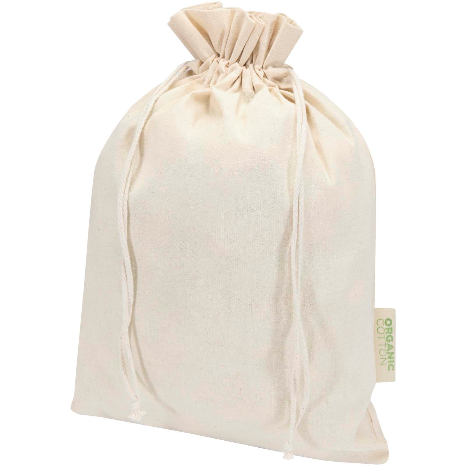 Săculeț cadou din bumbac organic OCS Odisha 140 g/m² - 42 x 30 cm