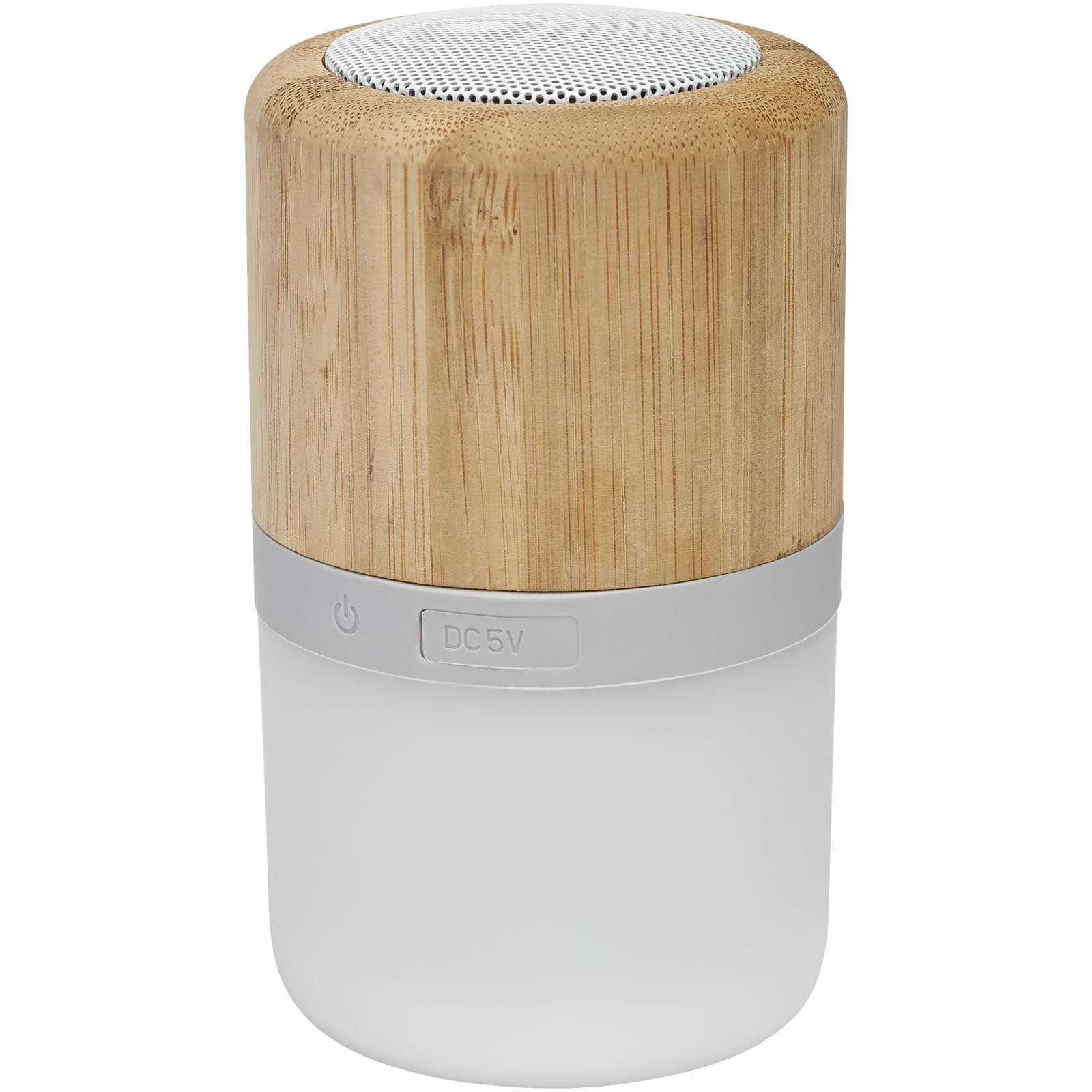Boxă Bluetooth Aurea din bambus cu lumină