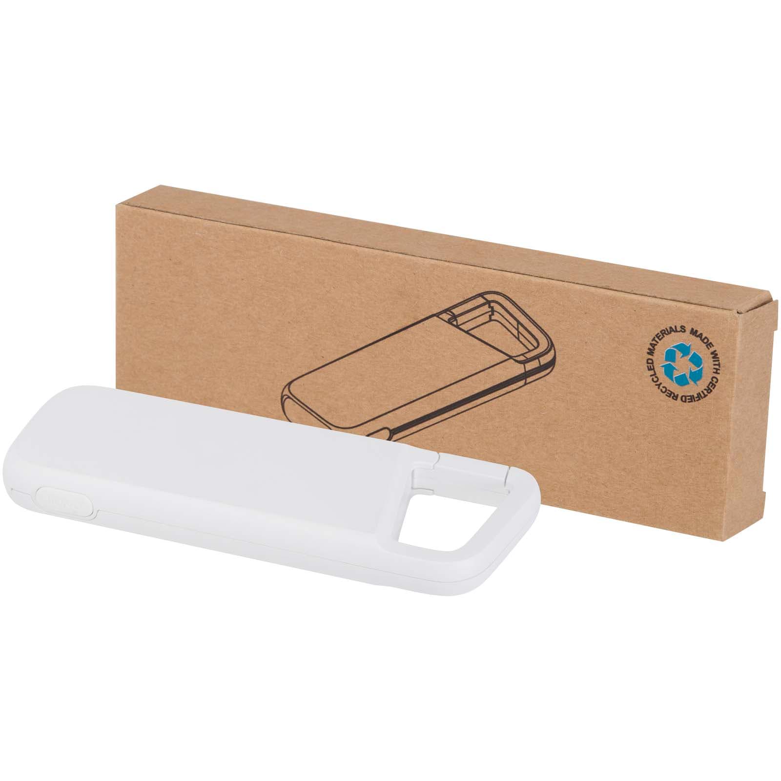 Acumulator extern rezistent la apă din plastic reciclat cu carabinieră Alkes 5000 mAh 12W