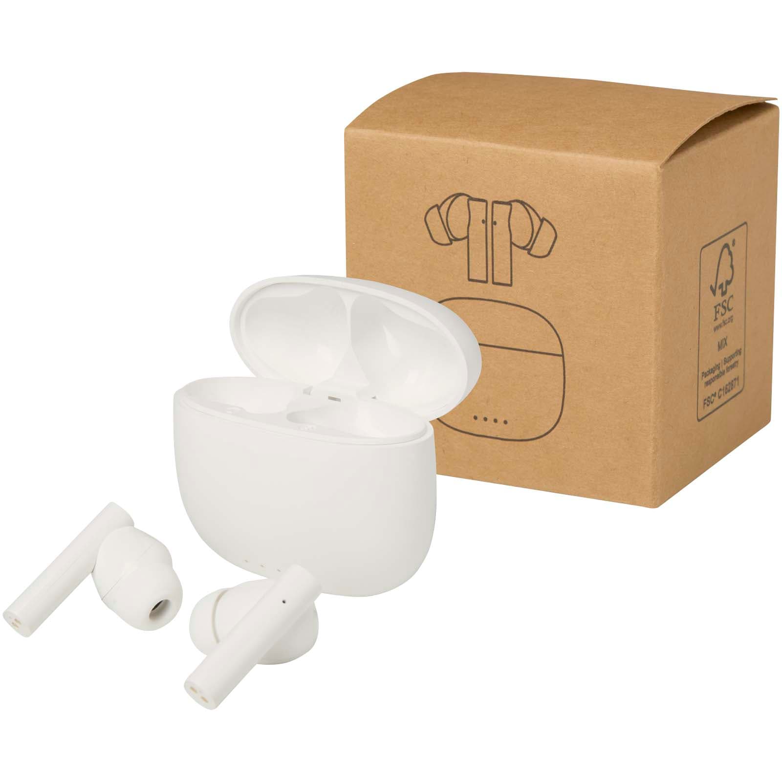 Căști Bluetooth True Wireless din plastic reciclat cu vârfuri din silicon Alterf