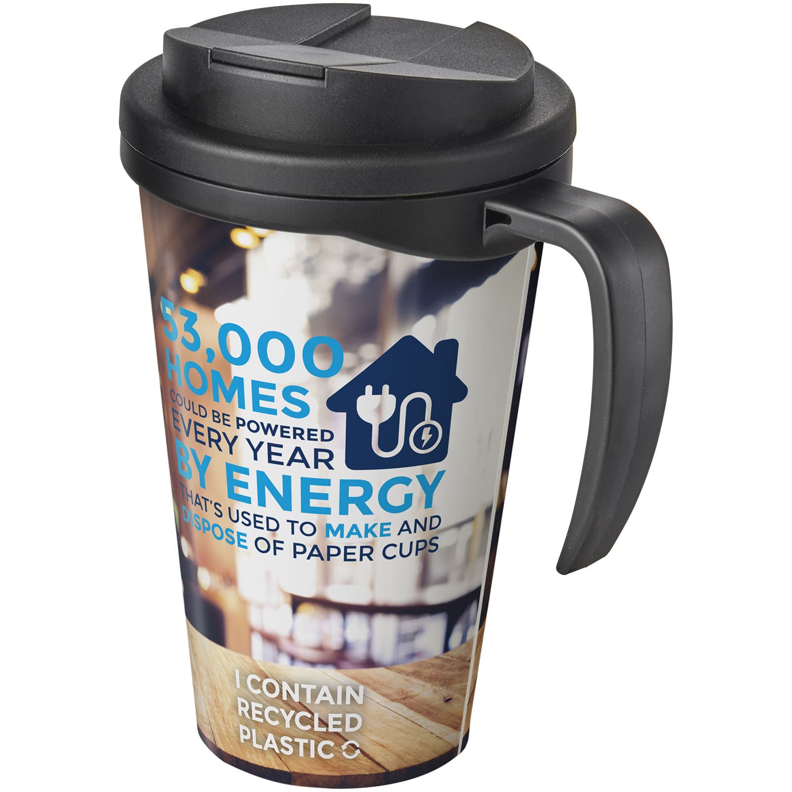 Cană Brite-Americano® Grande 350 ml cu capac antiscurgere