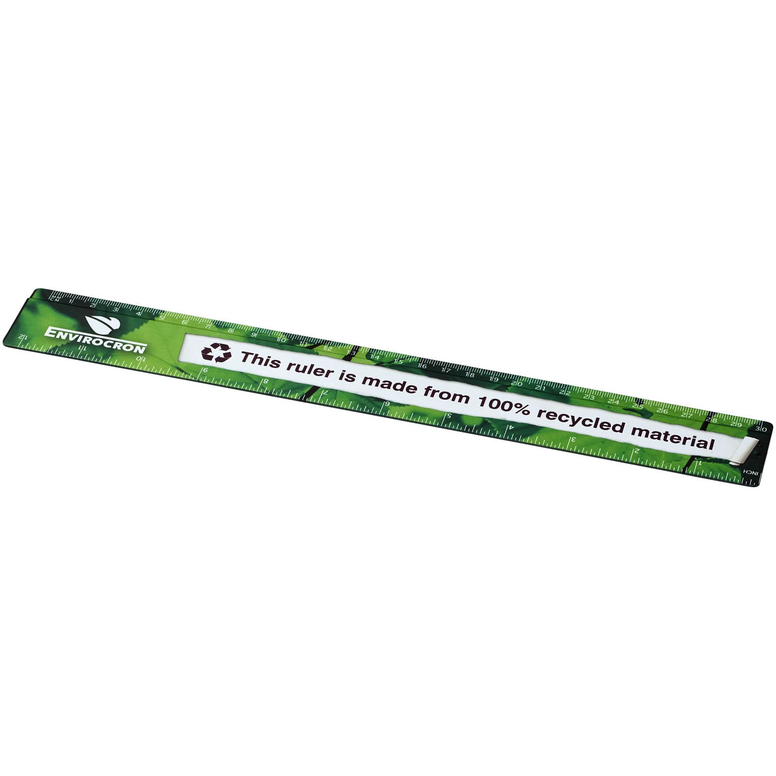 Riglă Terran de 30 cm din plastic 100% reciclat