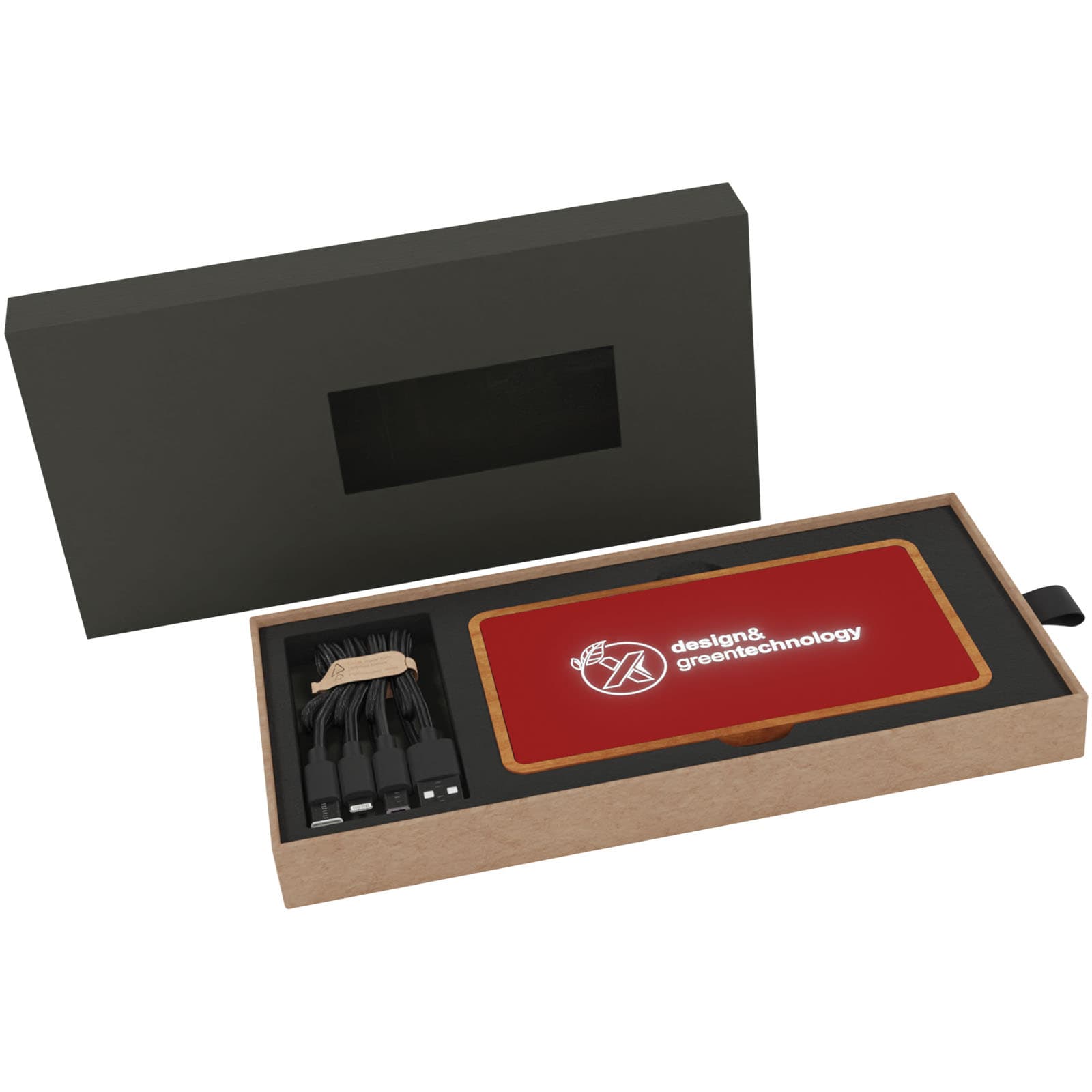 Baterie externă wireless luminoasă SCX.design P36 de 5000 mAh