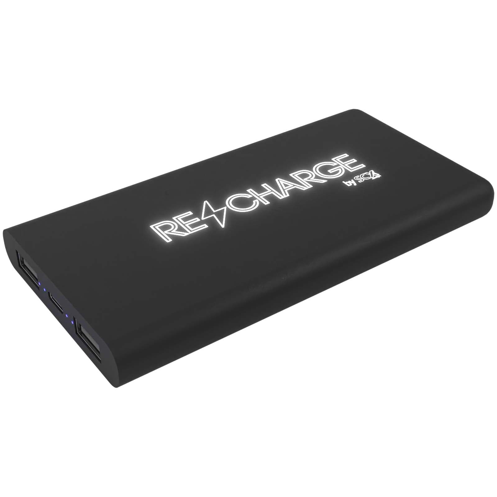 Baterie externă wireless luminoasă din cauciuc SCX.design P40 10.000 mAh
