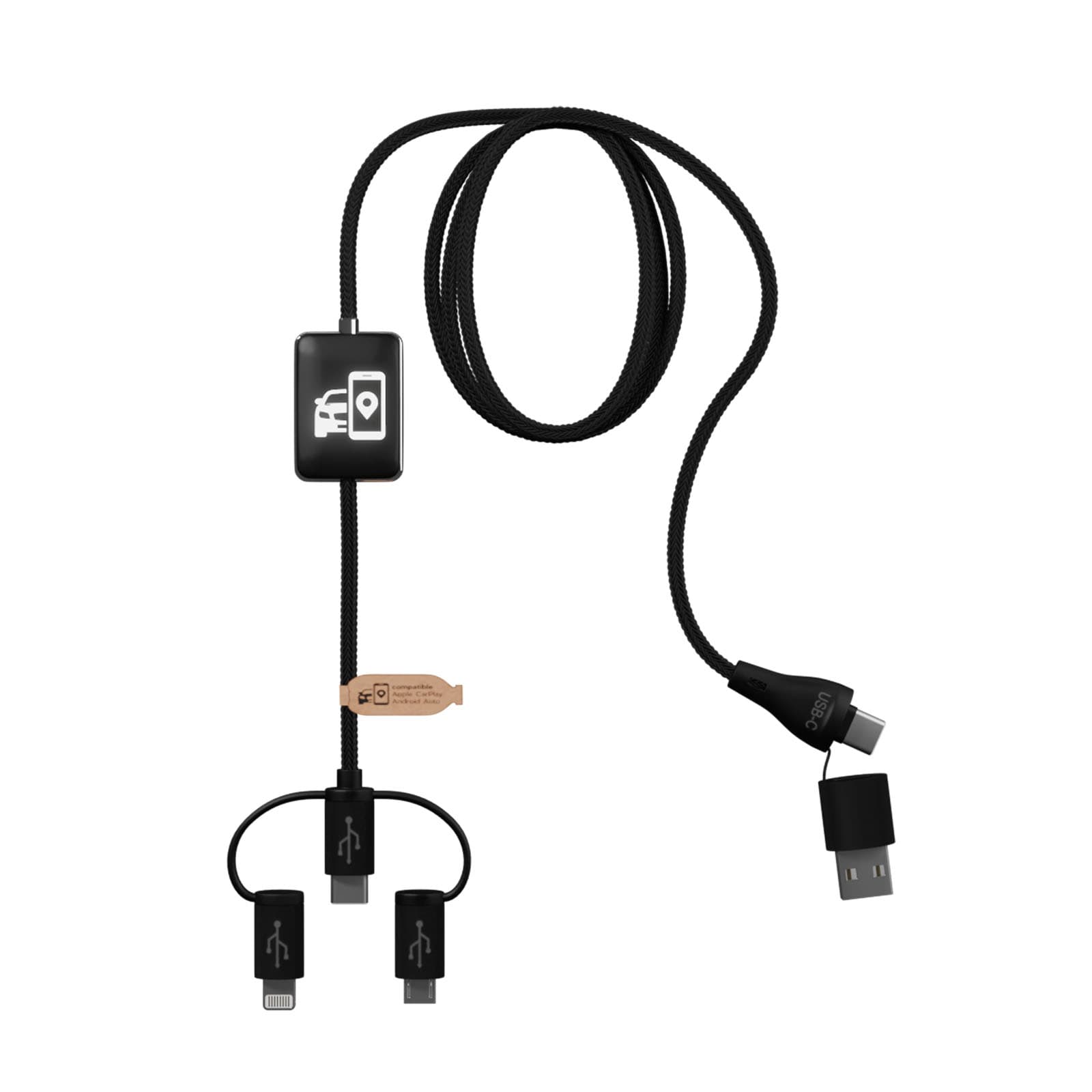Cablu de încărcare CarPlay SCX.design C48 5-în-1