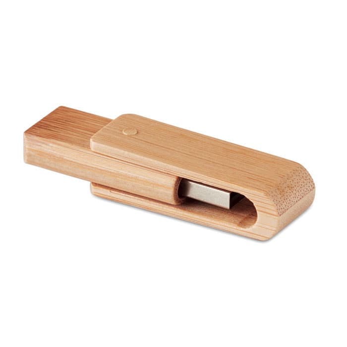 Stick USB 16 GB cu carcasă din bambus