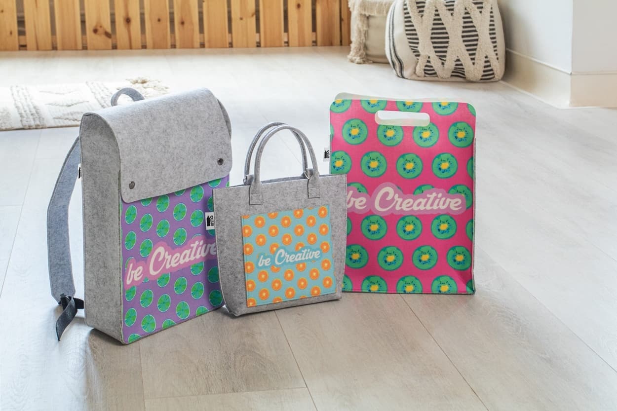 CreaFelt Shop D - Saco?ă de cumpărături personalizată, RPET