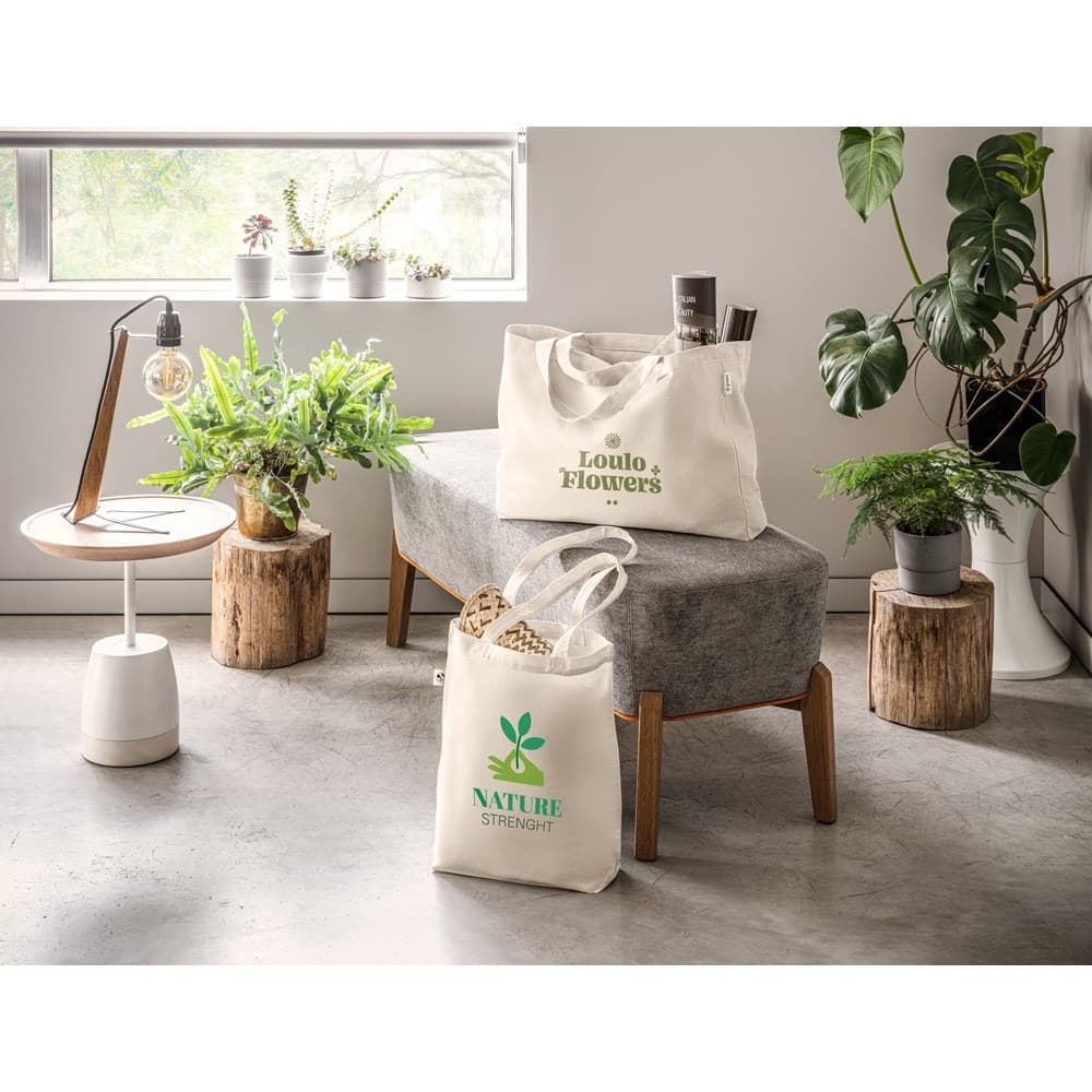 HARBOR. Sacoșă realizată din bumbac reciclat (70%) și poliester (30% rPET) (280 g/m²)