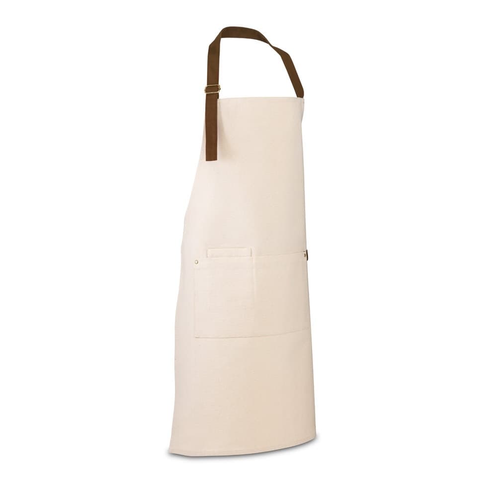 HOLM. Șorț din pânză 100% bumbac (320 g/m²) cu detalii metalice
