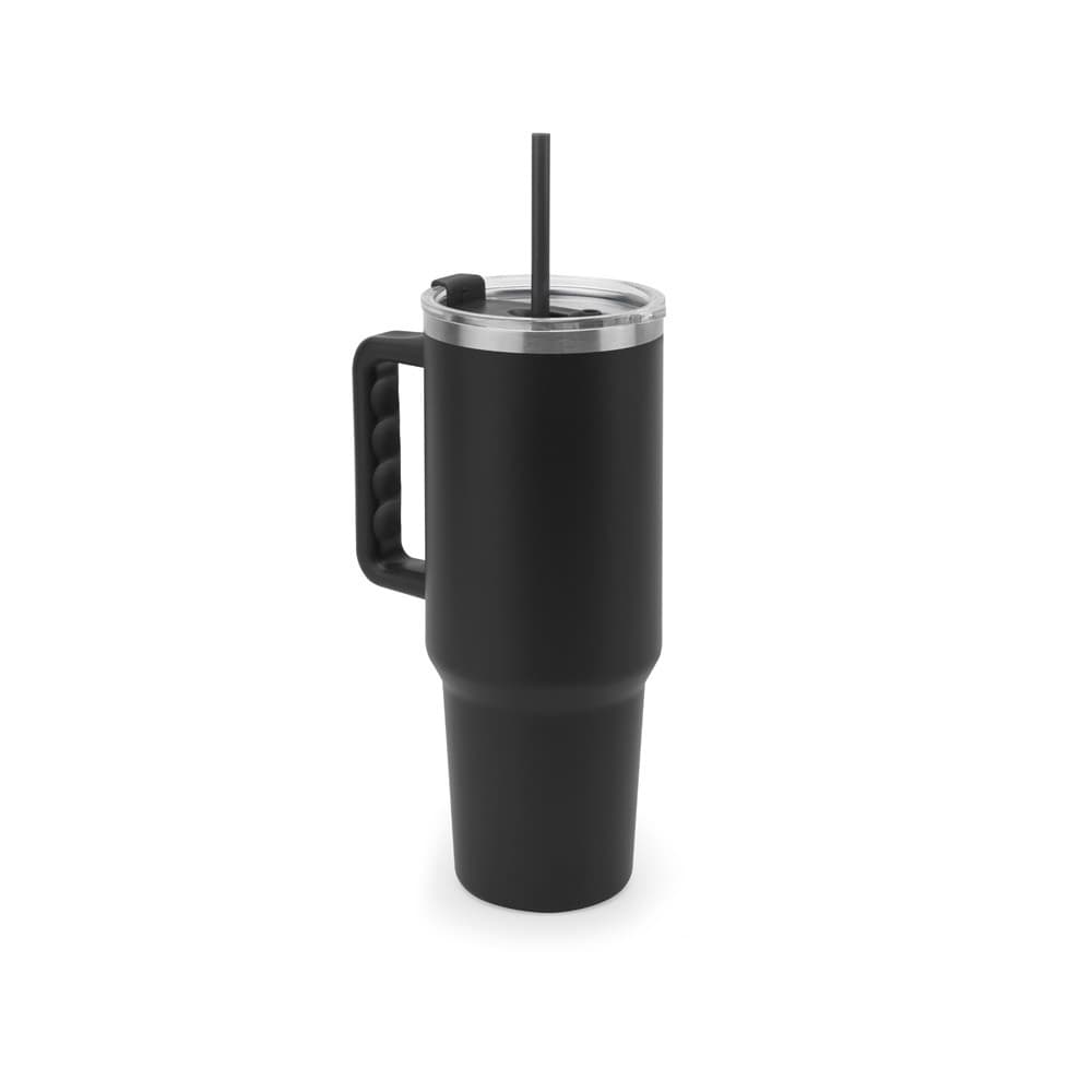 JOYNER XL. Pahar mare de călătorie din oțel inoxidabil (91% reciclat) cu perete dublu izolat în vid și finisaj mat 1300 ml