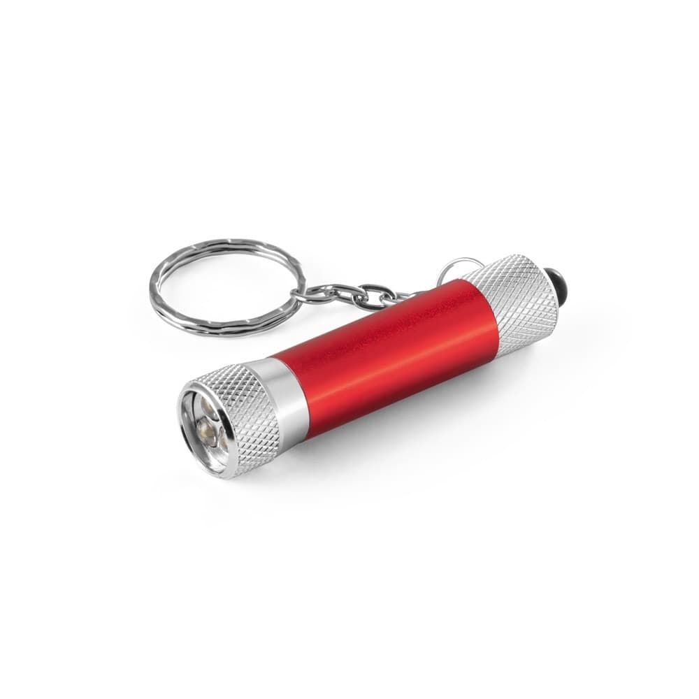 LERGAN. Breloc din aluminiu cu lanternă cu 3 LED