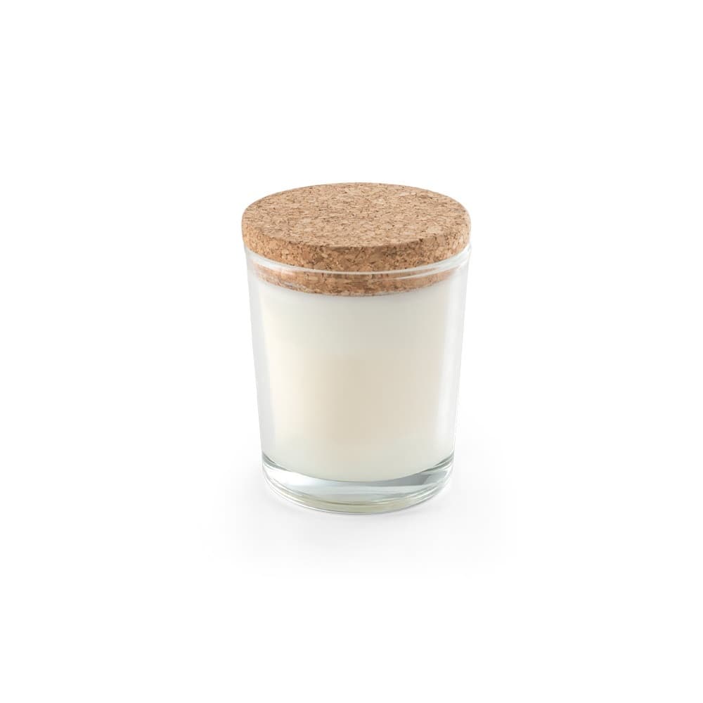 ZEN 80. Lumânare aromatică într-un pahar de sticlă cu capac de plută 80 g