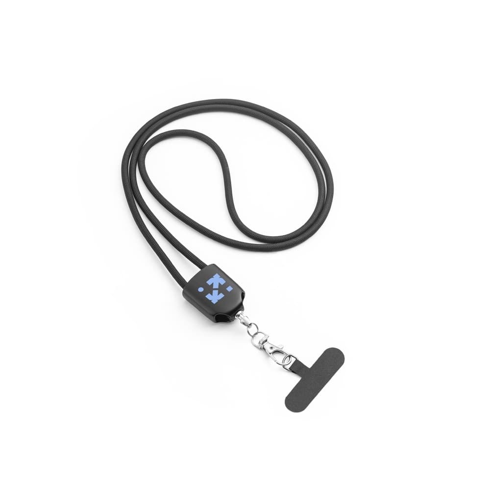ZEWAIL. Cordon cu suport pentru smartphone inclus, cablu USB-C și diverse adaptoare din ABS reciclat și TPE reciclat