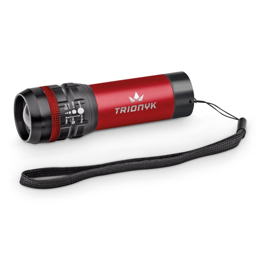 ZOOMIN. Lanternă din aluminiu cu funcție de zoom cu 3 moduri de lumină