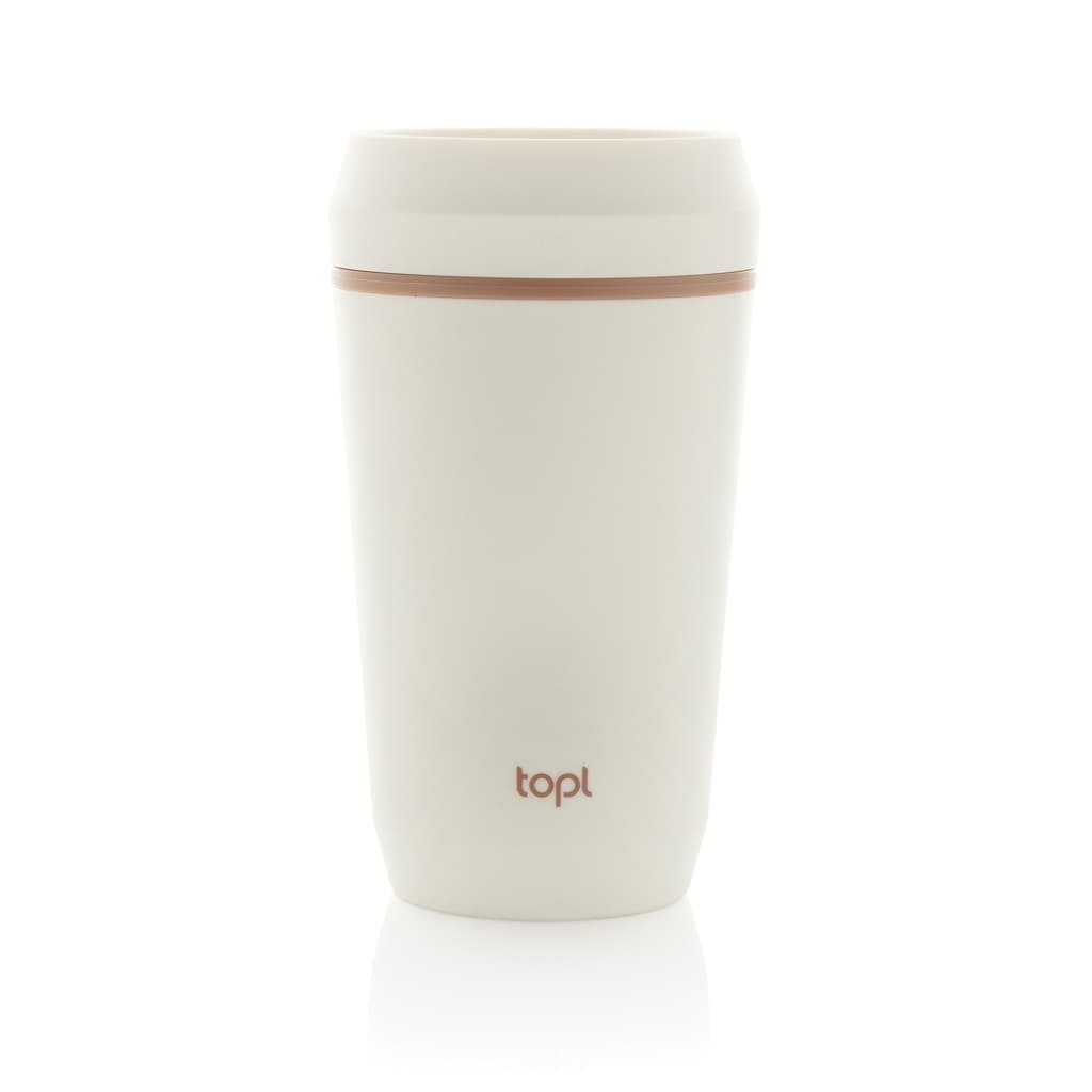 Pahar Topl din plastic reciclat, capac patentat 360, 354 ml