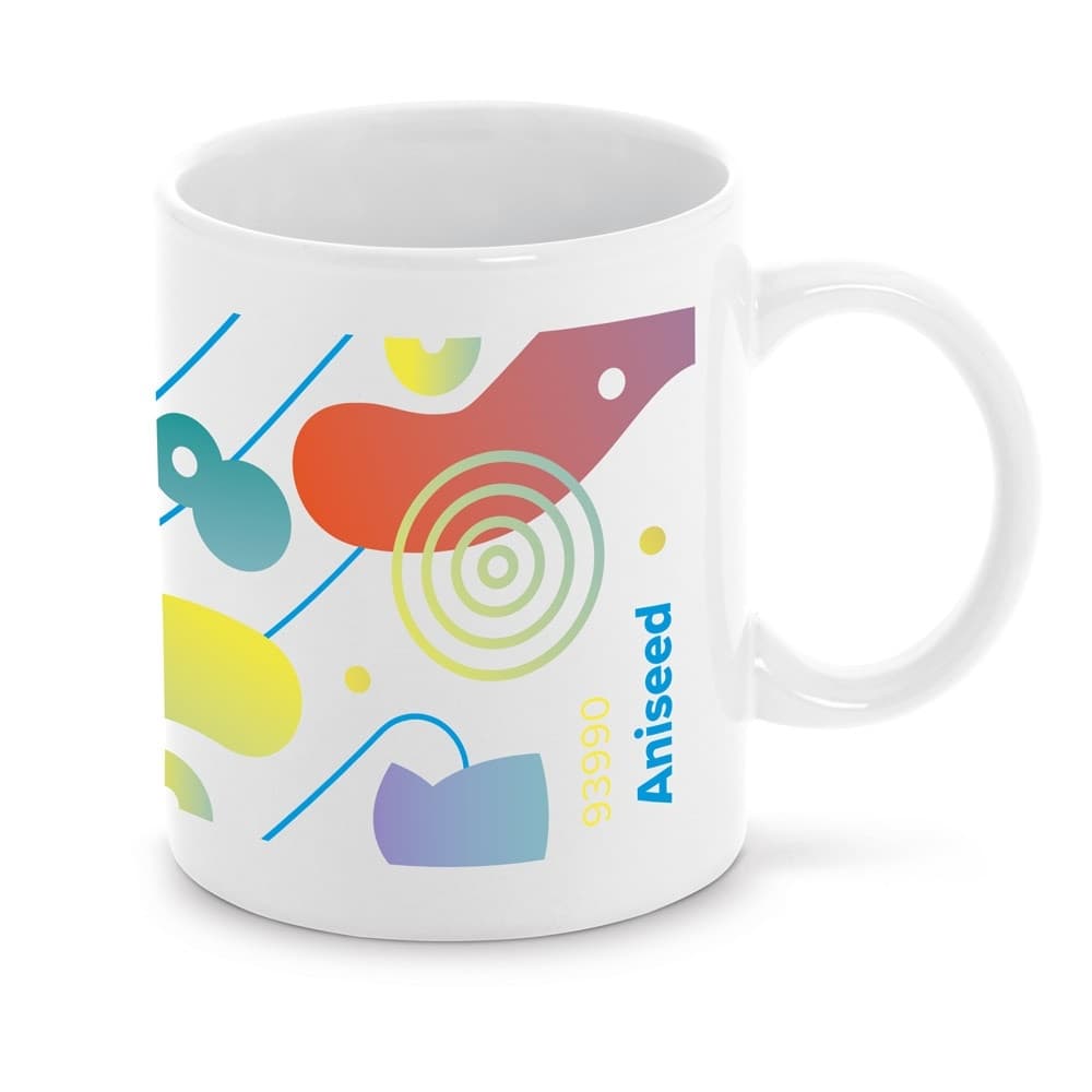 ANISEED. Ceramic mug ideal for sublimation, 350 mL
