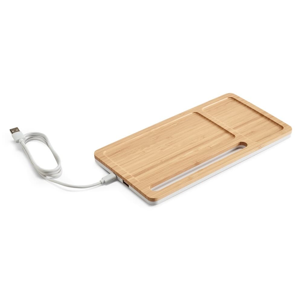 MOTT. Organizator de birou cu încărcător wireless de 15W din bambus și ABS
