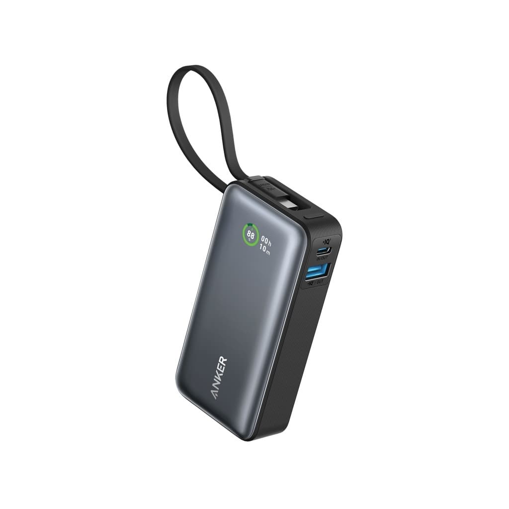 Baterie externă Anker Nano 30W, cablu USB-C încorporat