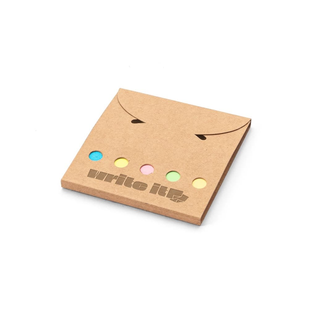 AINSLEY. 2-in-1 office set made from 100% recycled paper, with 6 sticky notepads