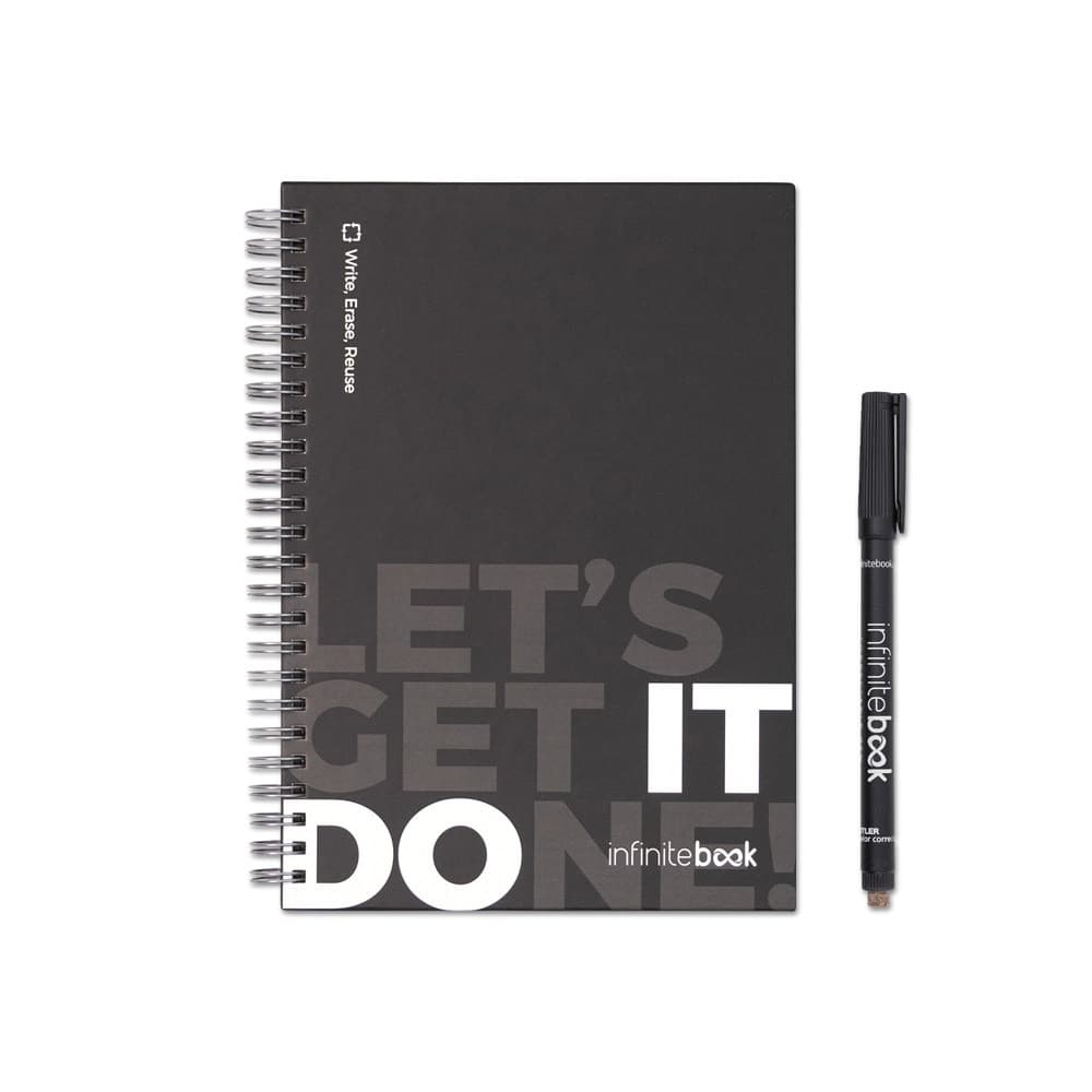 STARTER KIT INFINITEBOOK. Kit „Infinitebook” cu copertă tare, 1 kit de curățare, 1 marker și 1 suport pentru pix