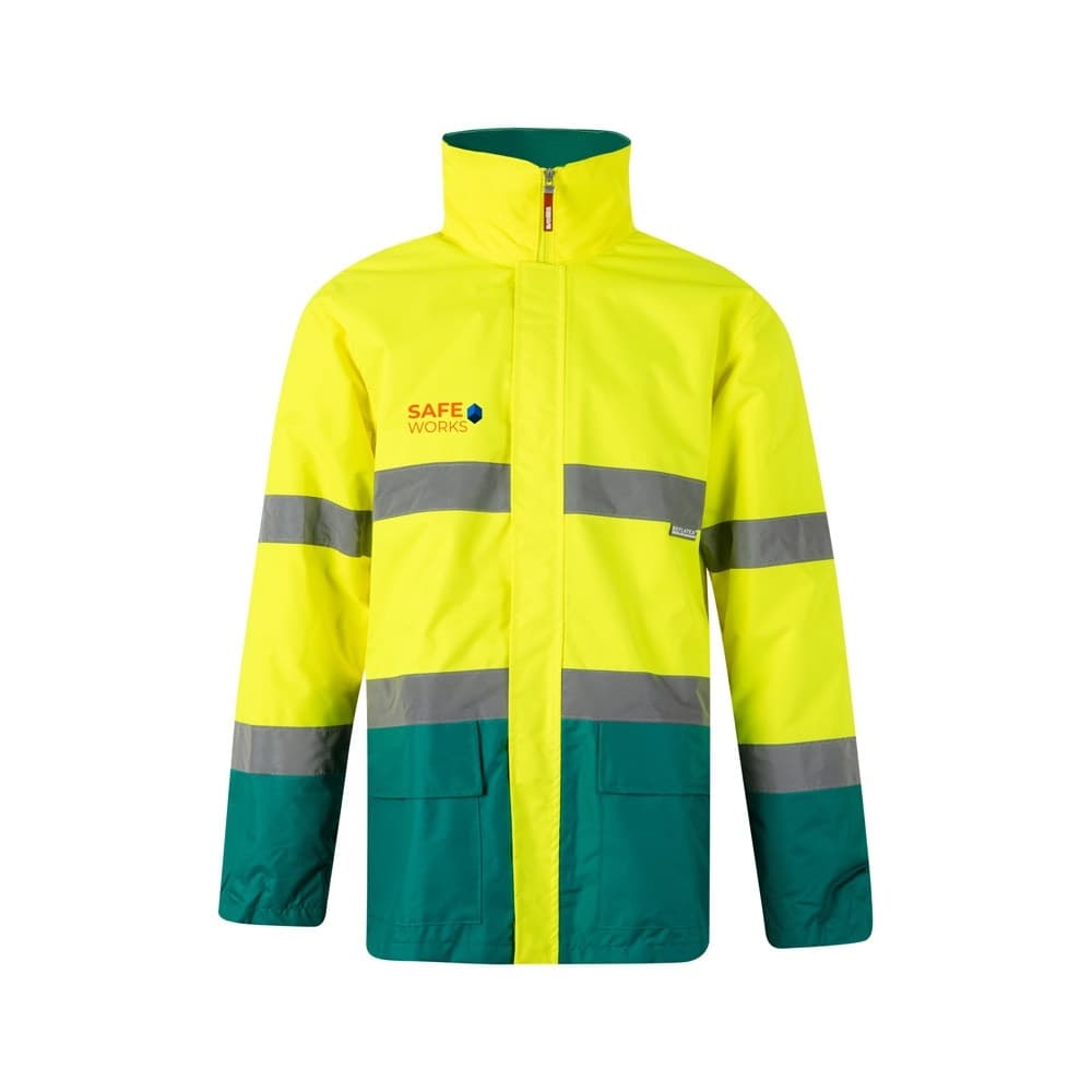 VL THEMIS. Parka bicoloră (190g/m²), din poliester (100%), cu strat PU