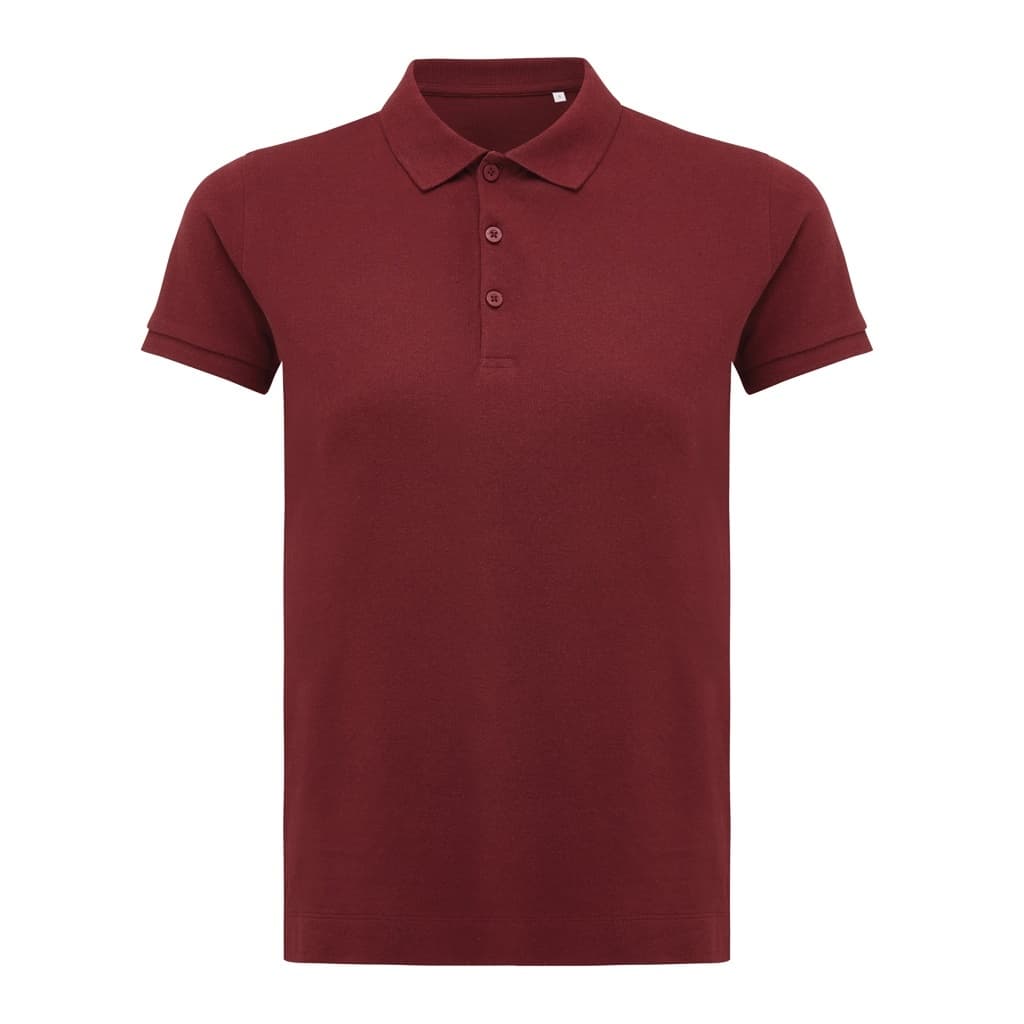 Tricou polo IQONIQ Yosemite din bumbac reciclat pentru femei