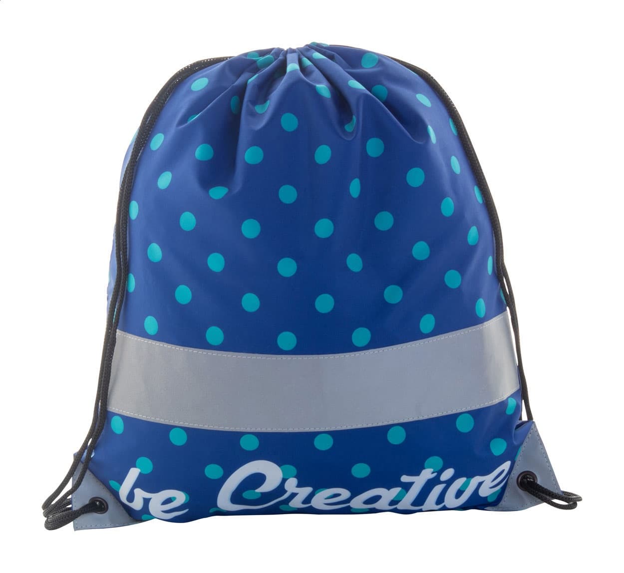 CreaDraw Reflect - Sac personalizat, reflectorizant, cu cordon, pentru copii