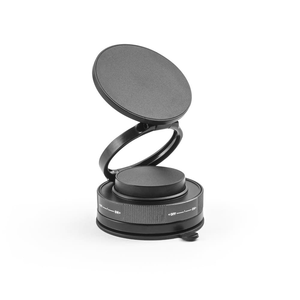 KEPLER. Suport magnetic pentru telefon mobil cu sistem de fixare prin vid pentru suprafețe netede și neuniforme. (rotație 360º)