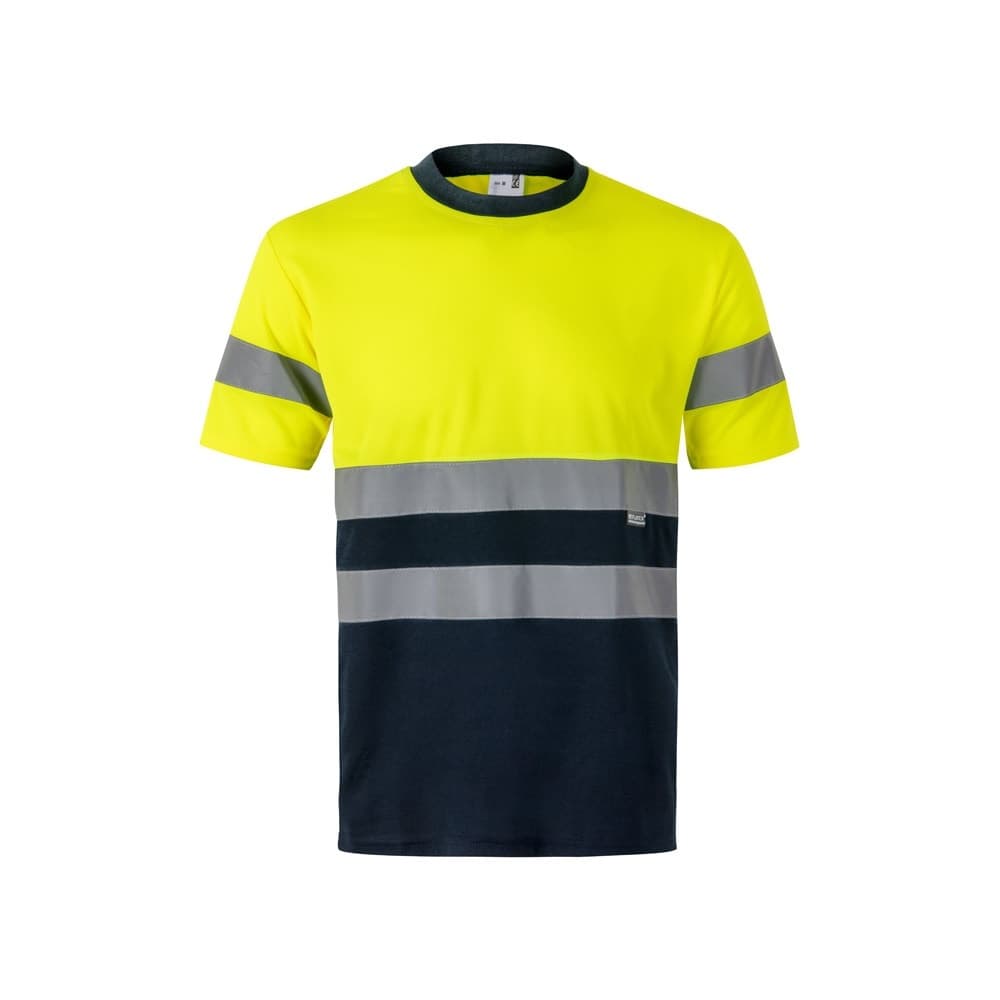 VL BRAHMA. Tricou tehnic bicolor cu ochi de pasăre (140g/m²), din poliester (100%)