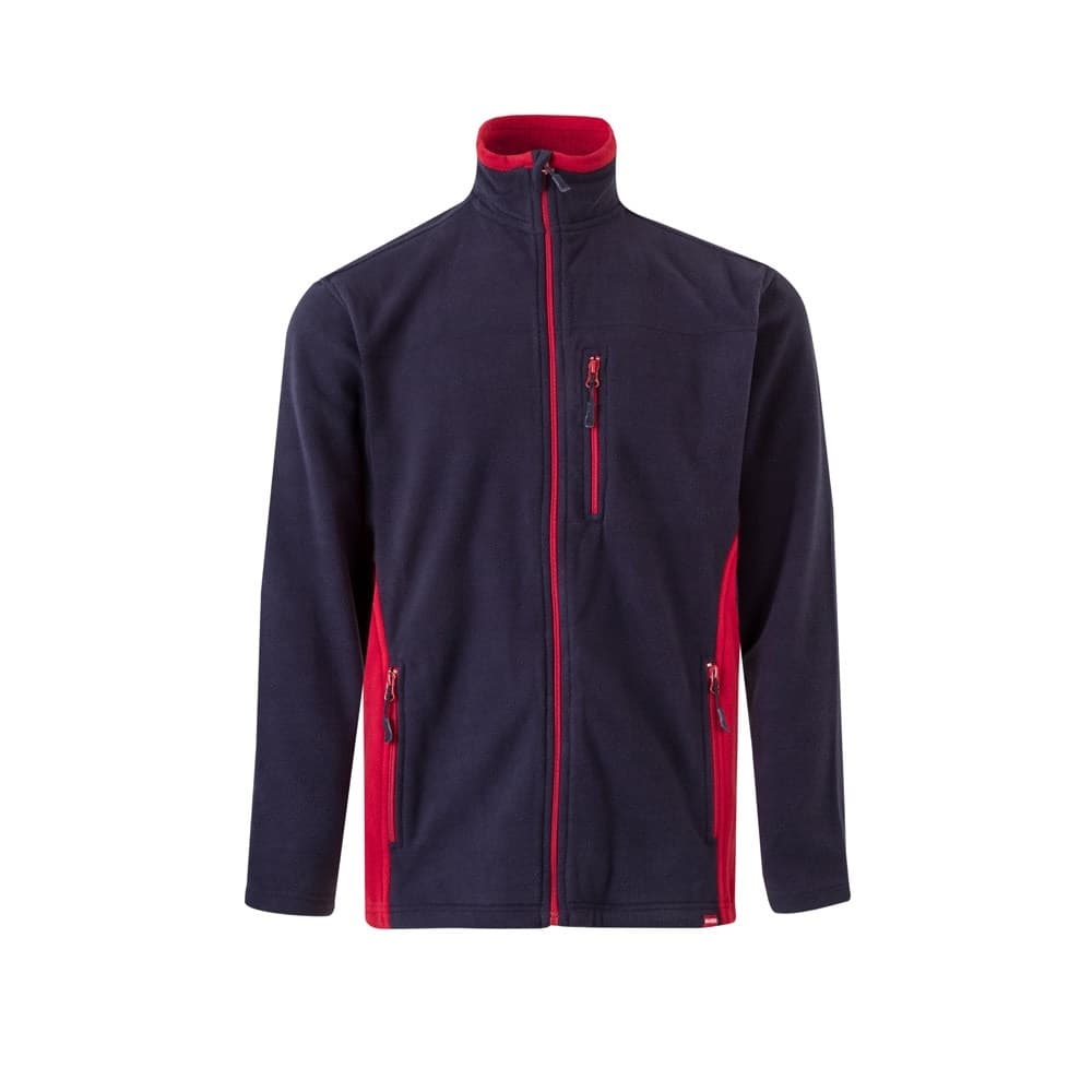 VL GERAS. Jachetă fleece bicoloră (220g/m²) din poliester (100%)