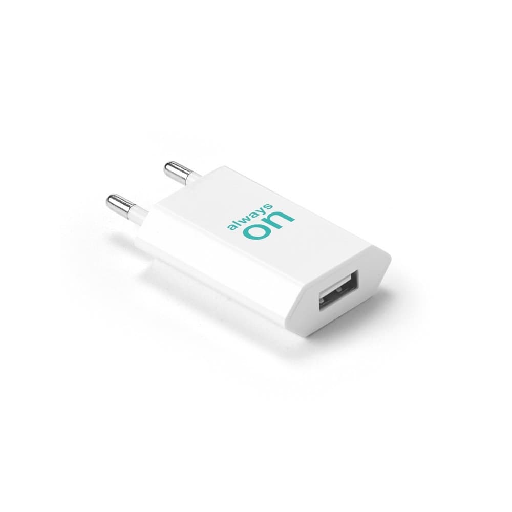 WOESE. Adaptor de alimentare USB-A 5W din ABS 100% reciclat (100% rABS)