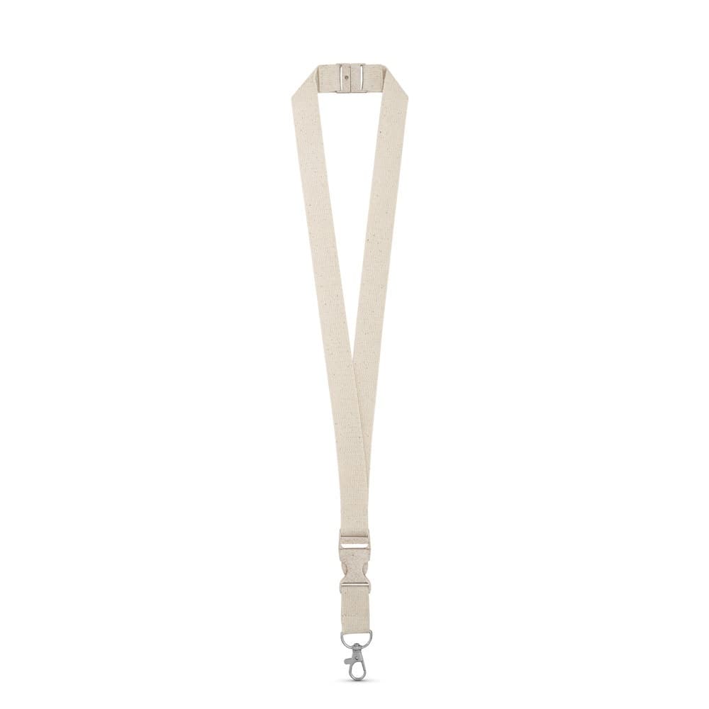 BALLINA. Lanyard din bumbac 100% cu carabină metalică