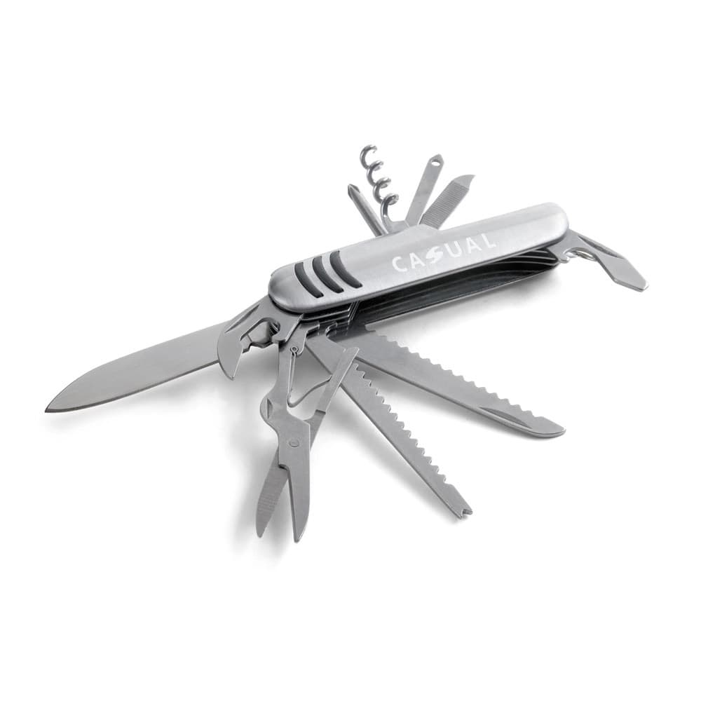 KAPRUN. Multi-function pocket knife in stainless steel and metal