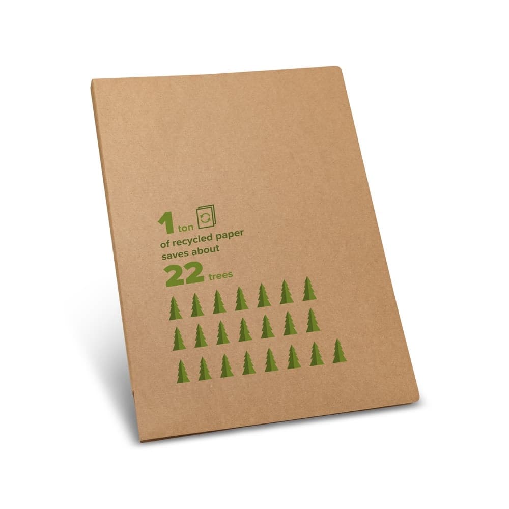 POE. Dosar pentru documente A4 fabricat din hârtie 100% reciclată (450 g/m²)