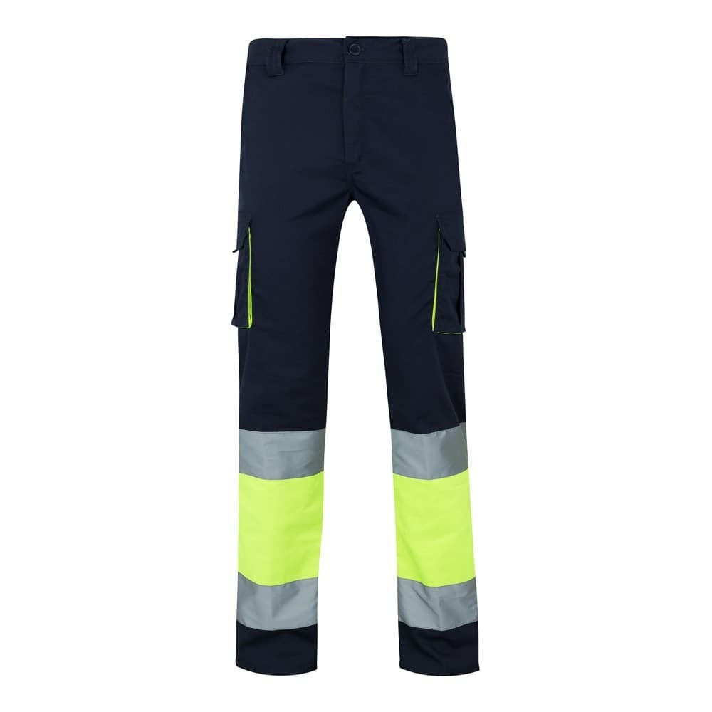 VL ZEUS LARGE. Pantaloni elastici cu buzunare multiple, în două tonuri (240 g/m²), din bumbac (46%), EME (38%) și poliester (16%)
