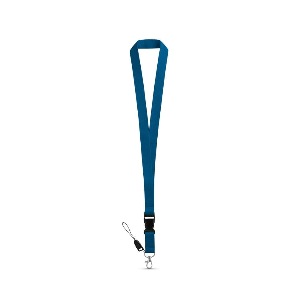 ANQUETIL. Lanyard din poliester cu carabina metalică