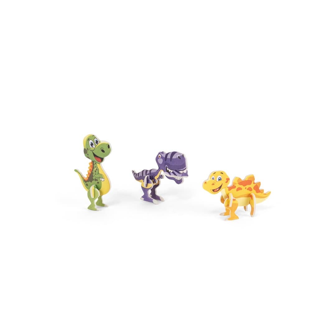DINOSAURUS. Puzzle 3D din hârtie în formă de dinozaur