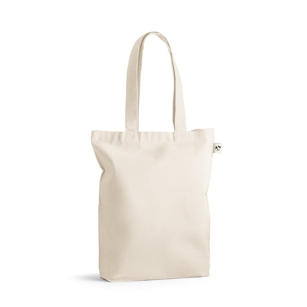 GIRONA. Sacoșă din bumbac (50%), bumbac reciclat (30%) și poliester (20% rPET) (220 g/mp)