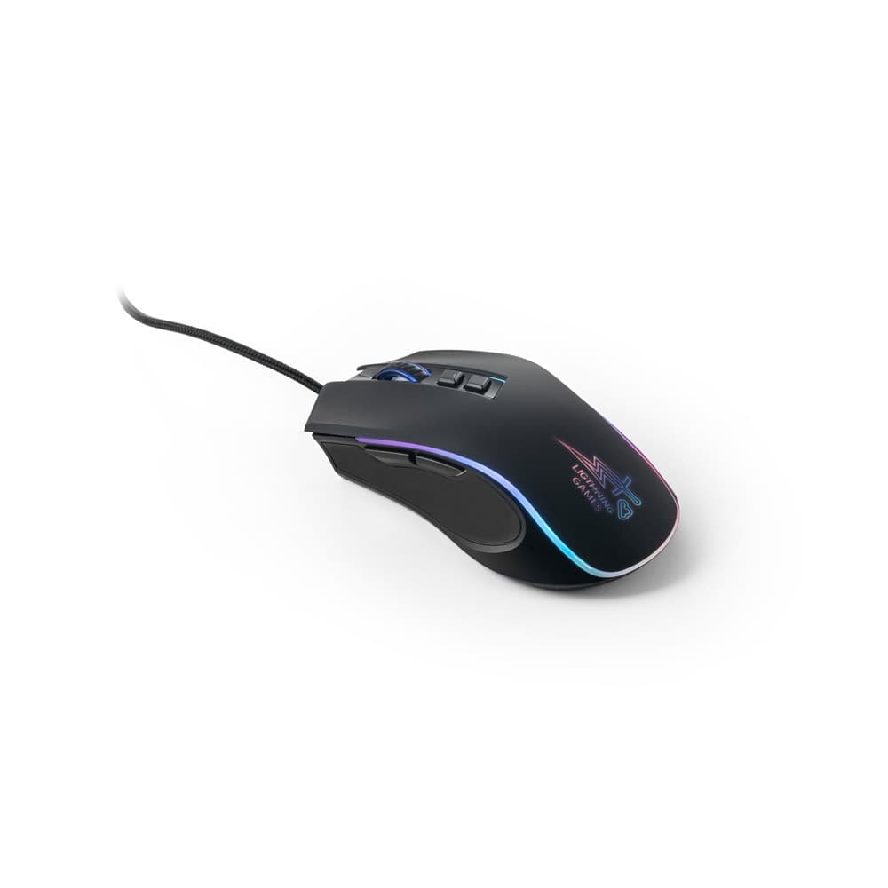 THORNE MOUSE RGB. Mouse de gaming cu cablu de 1.5 m și lumini LED RGB din ABS