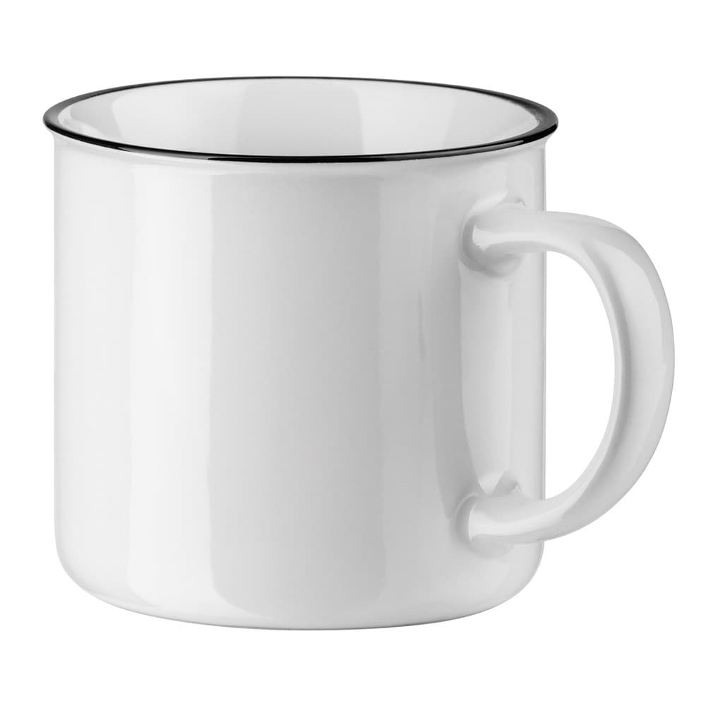 VERNON WHITE. Cana ceramica 340 mL