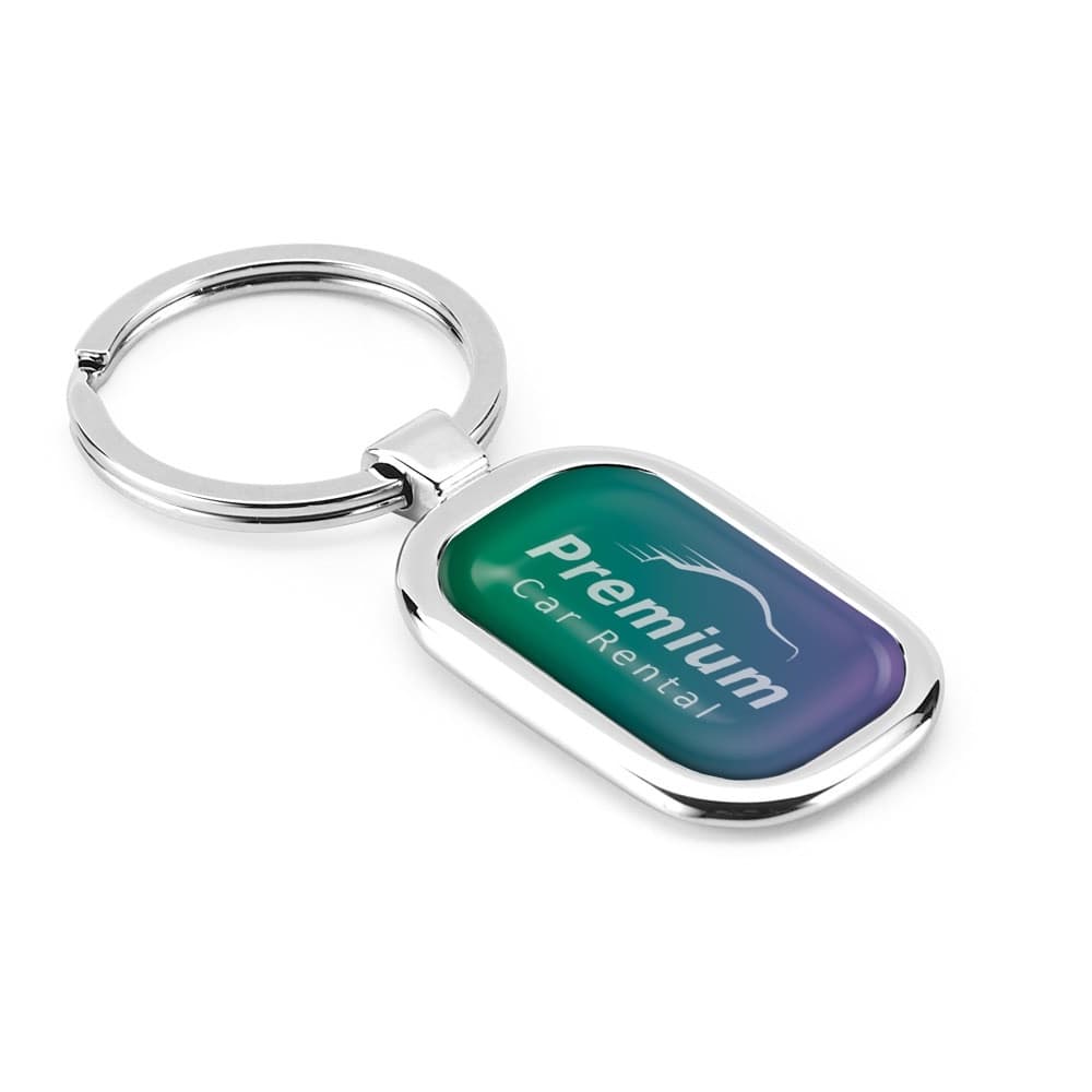 ZABEL. Breloc din metali cu posibilitatea de personalizare cu doming